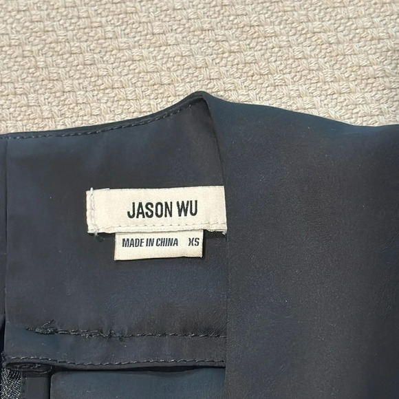 Jason Wu Black Satin Dress - Picture 7 of 12